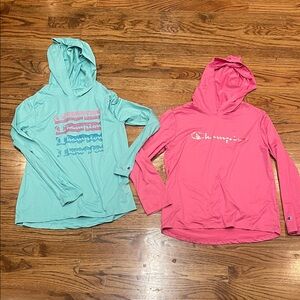 Champion Hoodies in Pink and Mint set of 2 girls athletic wear size 14/16